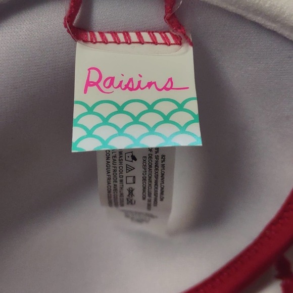 Raisins Dharma Ruffle Off the Shoulder Bandeau Bikini Swim Top Small - Picture 5 of 12